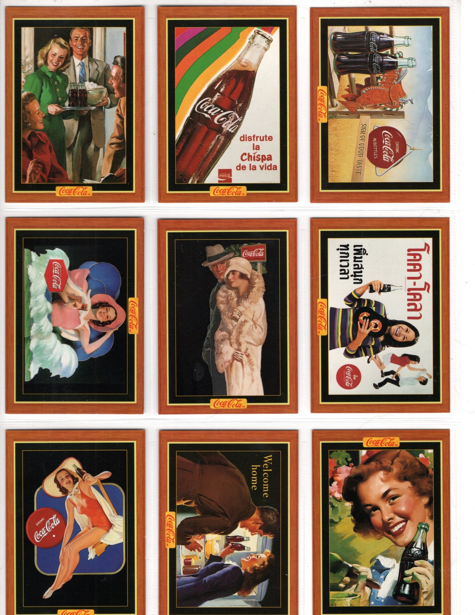 COCACOLA Series 4 Complete Trading Card Set 301400 Etsy
