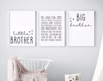 Brother wall art | Etsy