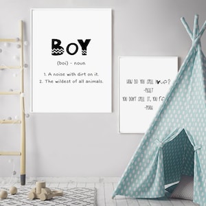 Boy Definition Printboys Wall Art Definition Print Quote - Etsy