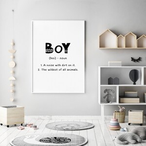 Boy Definition Printboys Wall Art Definition Print Quote - Etsy