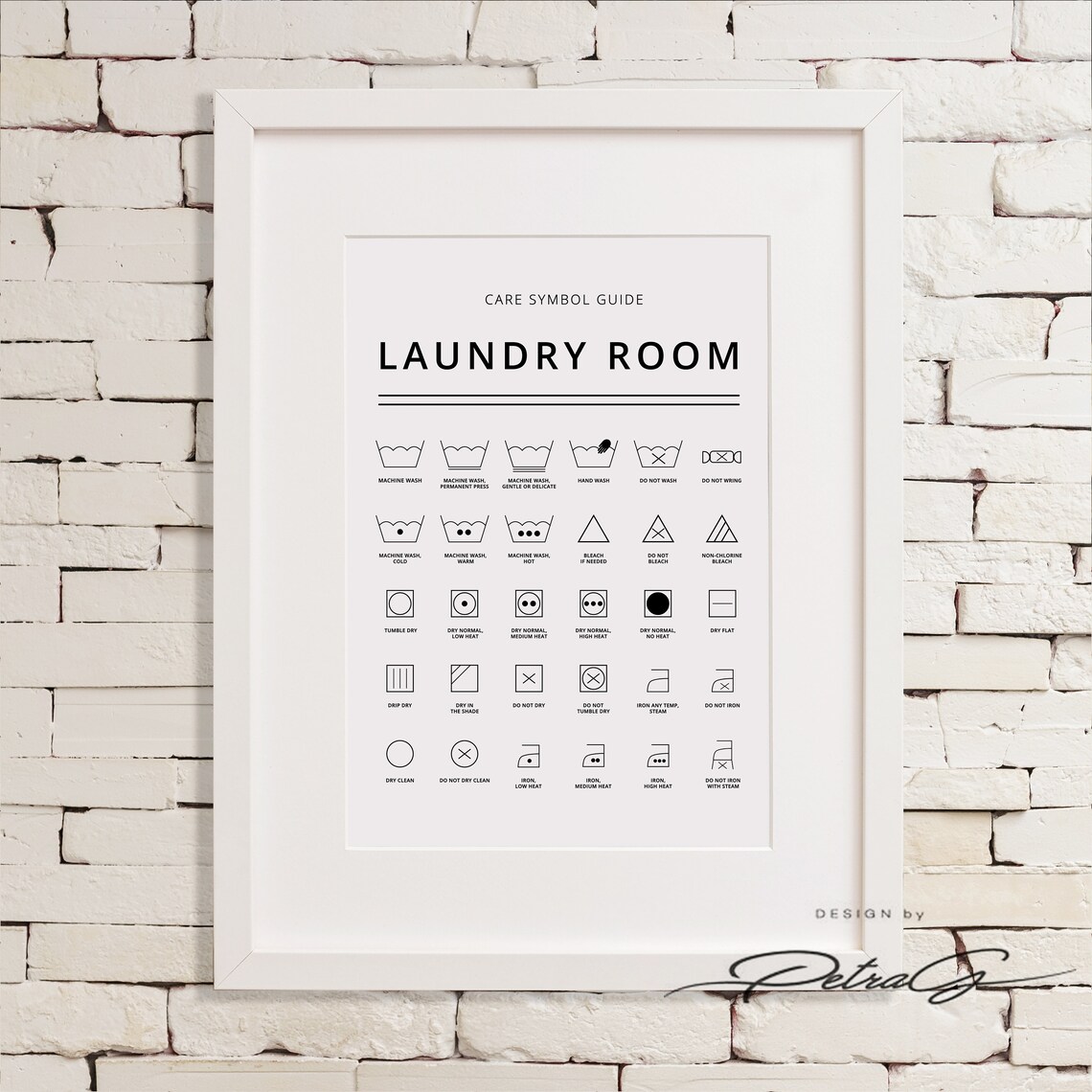 Laundry Room Set of Two Prints Printable Art Laundry Wall Etsy
