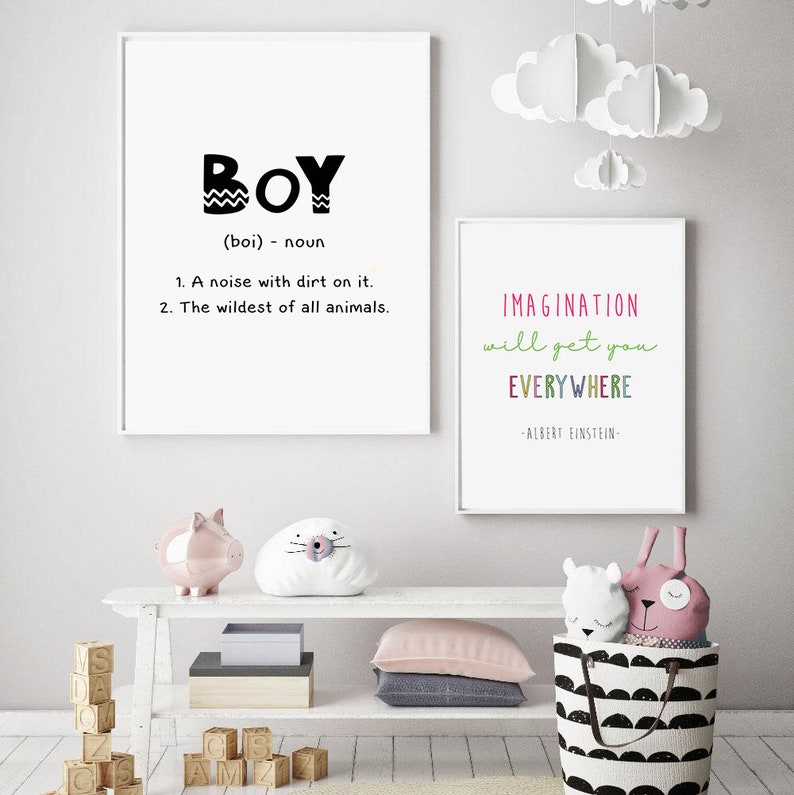 Boy Definition Printboys Wall Art Definition Print Quote Etsy