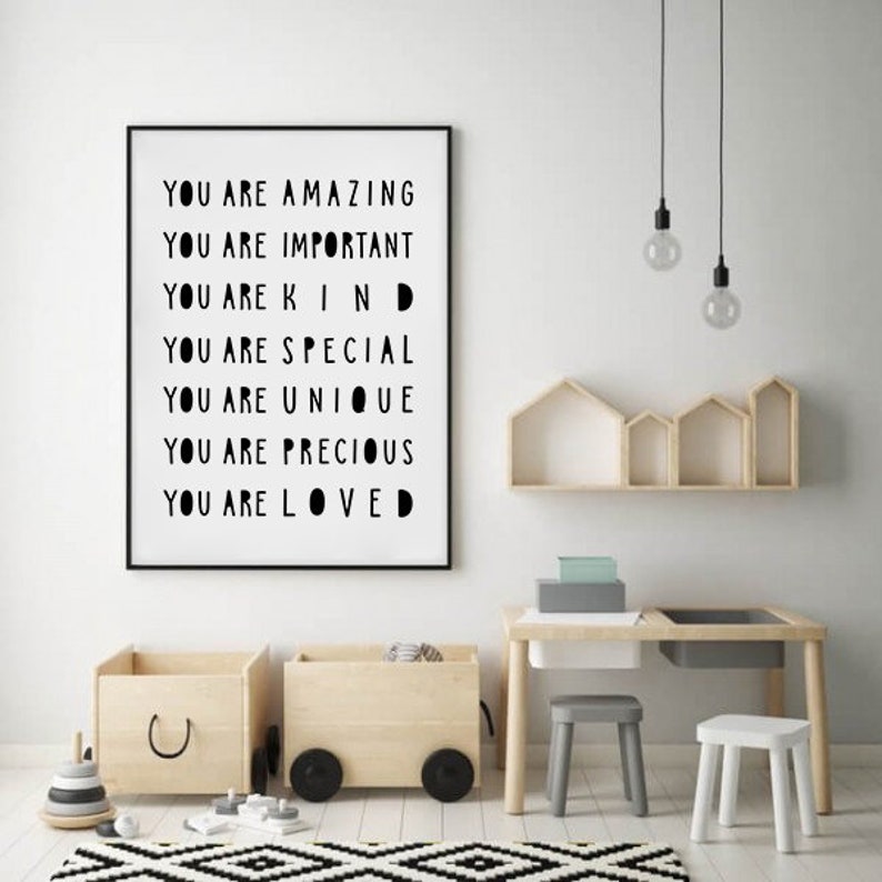 You Are Amazing Nursery Wall Art Kids Wall Art Nursery Etsy