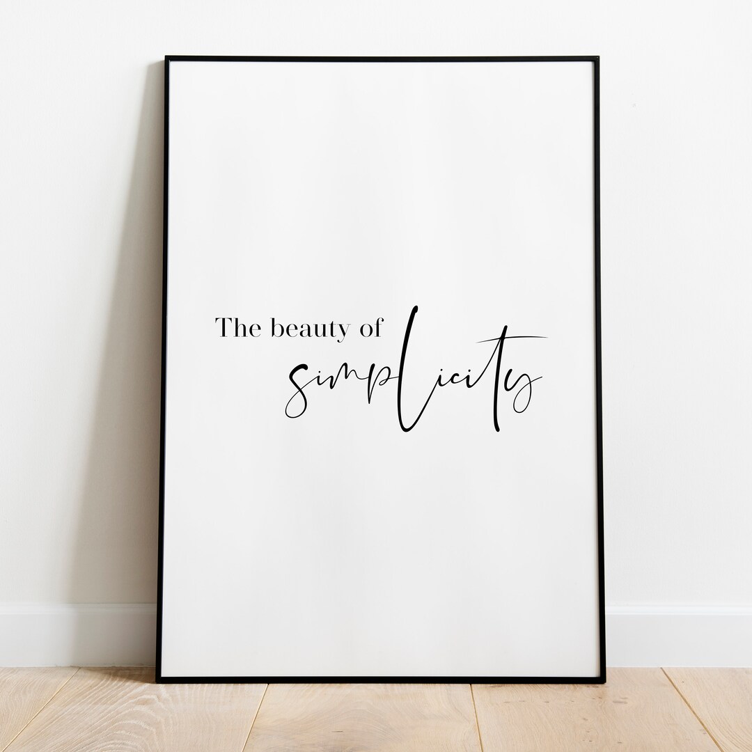 Simplicity Text This item is unavailable - Etsy