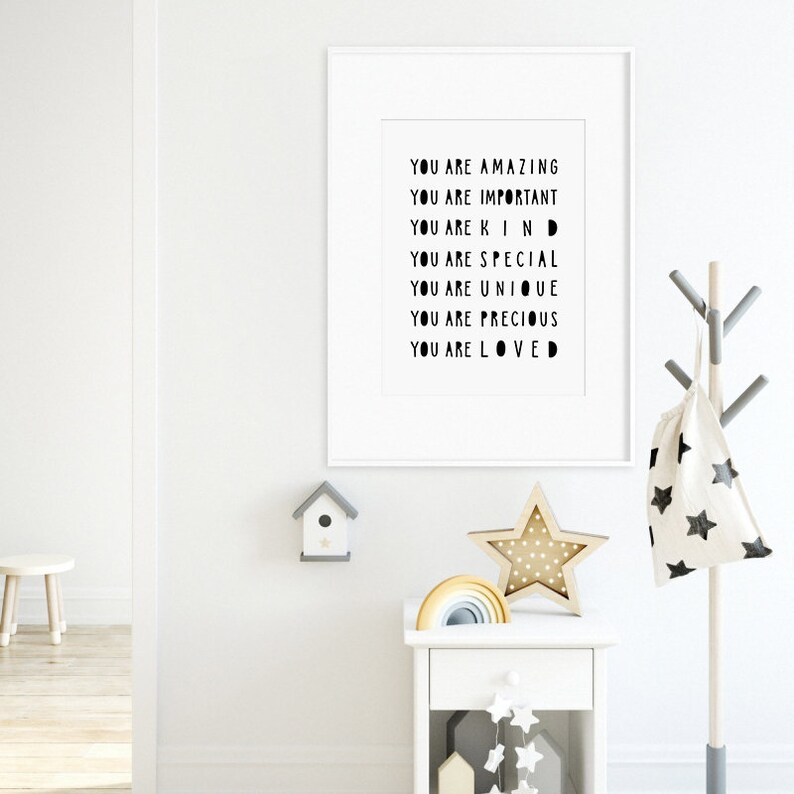 You Are Amazing Nursery Wall Art Kids Wall Art Nursery Etsy