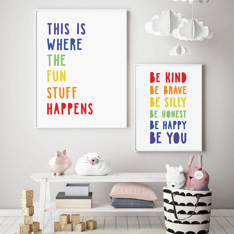 This is Where the Fun Stuff Happens Printable Poster Playroom - Etsy