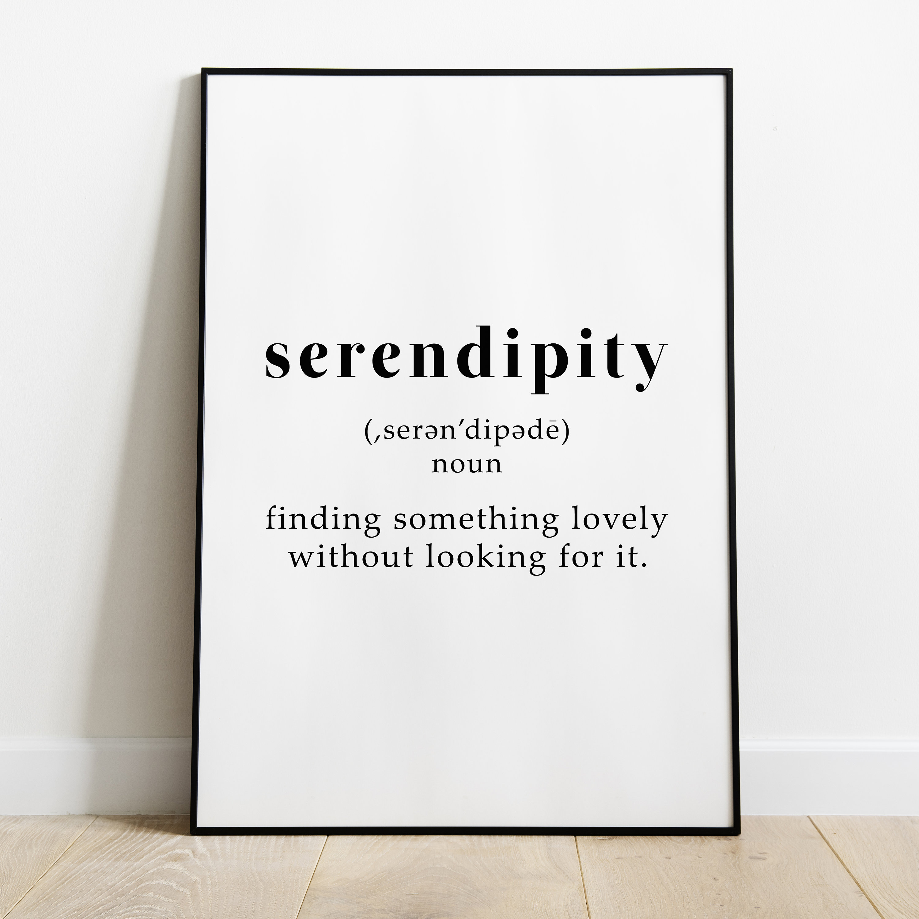 Serendipity means