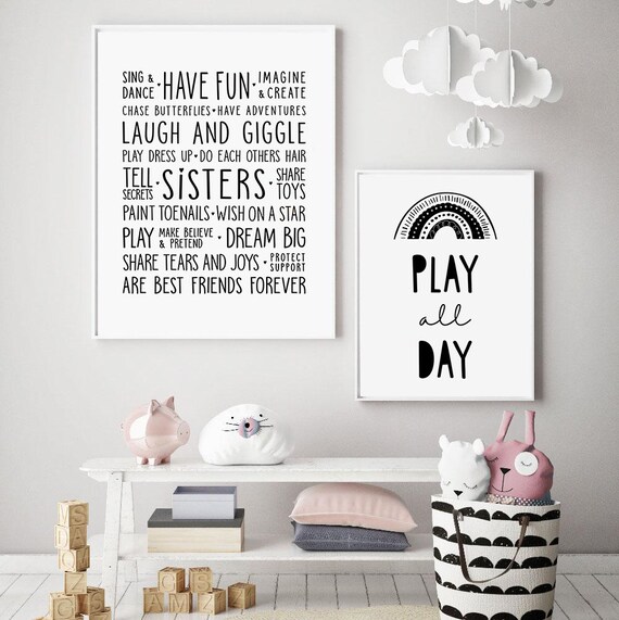 Sister Wall Art Quotes Sister Wall Art Sisters Digital Art Print