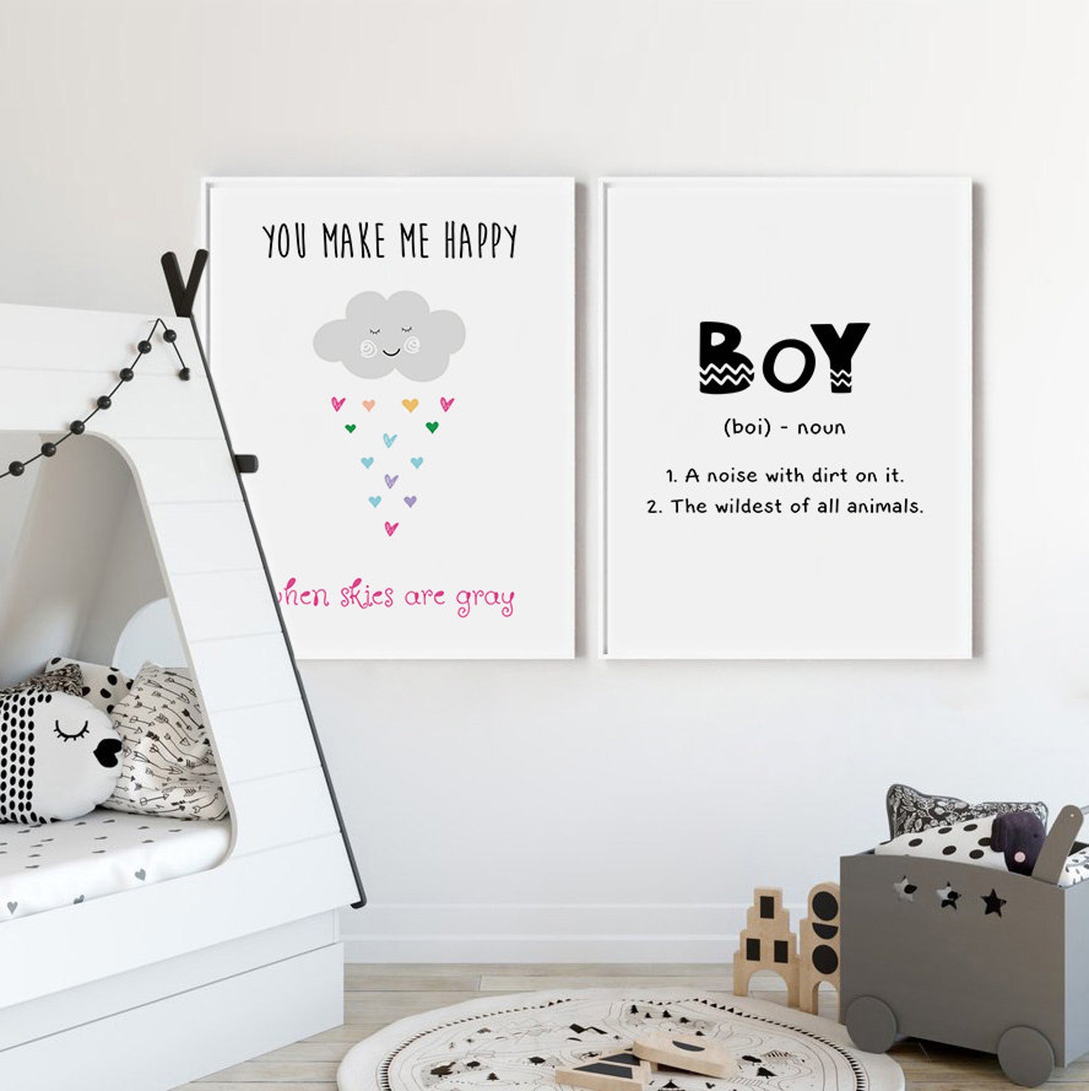 Boy Definition PrintBoys Wall Art Definition Print Quote Etsy
