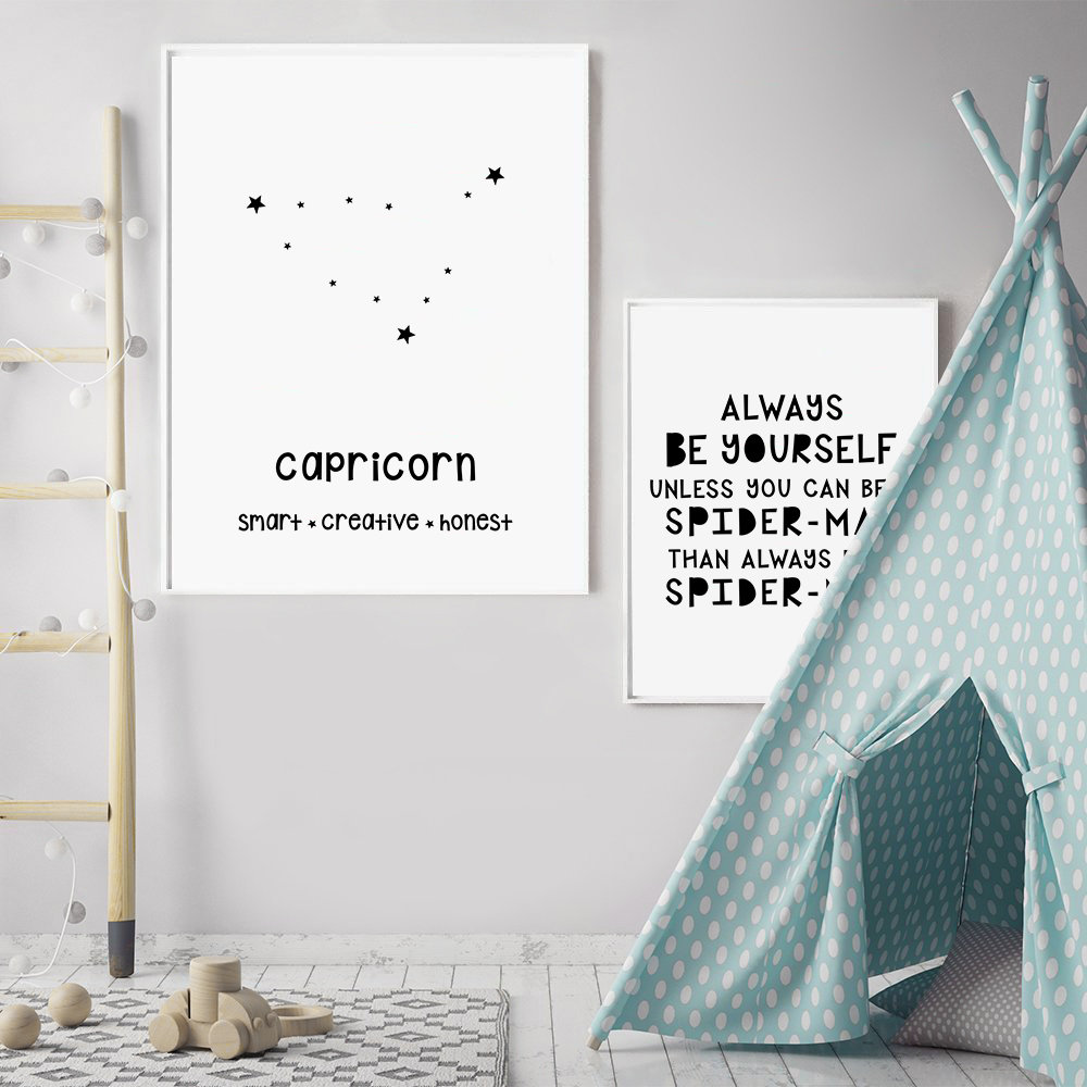 Capricorn Zodiac Constellation Printable Constellation Print | Etsy