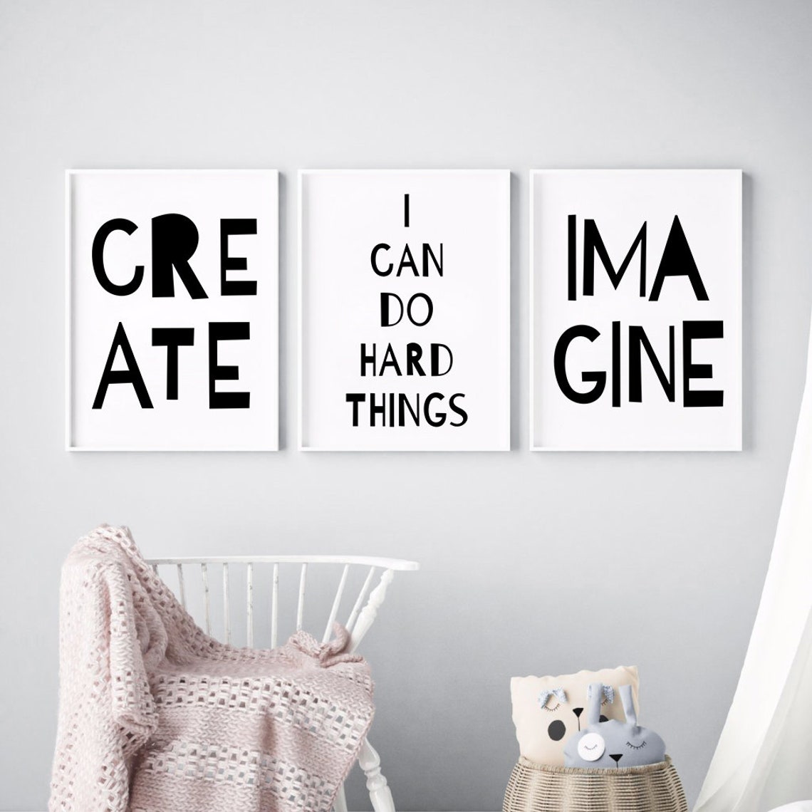 I Can Do Hard Things Printable Poster Printable Wall Art | Etsy