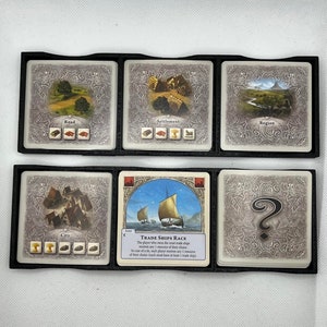 Portamazos Rivals of Catan / Portamazos Rivals de Catan / Organizador de juegos de mesa / Portacartas de juegos de mesa / Organizador de mesa