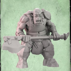 Orc Miniature/Mounted Orc/Orc Fighter/Orc Warrior/Orc Shaman/Orc Barbarian - 32mm | 28mm |Dungeons and Dragons |Gilmore Studio |Fantasy Wars