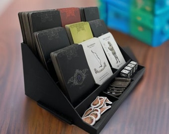 Board Game Manager - Deck Holder - Organize and Manage Your Large Scale Board Games with Multiple Decks and Tokens - Card Holder/Organizer