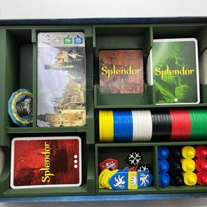 Splendor and Expansion Insert (1st Edition) - Splendor Box Insert - Cities of Splendor Insert - Board Game Organizer -Board Game Insert