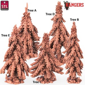 Pine Tree Terrain: 32 mm Resin, DnD, Waldläufer von Shadow Deep