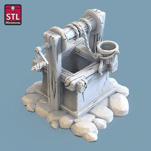 Farm/Water Well/Haystack/Hay Bale/Wagon/Outdoors - Tabletop Terrain/Scatter Terrain/Miniatures Terrain/Dungeons and Dragons/Pathfinder