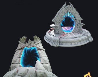 Crystal Portal/Elven Portal Terrain - Tabletop Scatter Terrain | Dungeons and Dragons | 32mm Scale