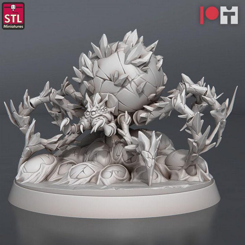 Ice Spider Miniature Set | Frost Spider | Giant Spider | Snow Spider | Wolf Spider | 5E | Dungeons and Dragons |Pathfinder |DnD |5th Edition