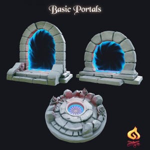 Portal Terrain | Magic Portal | Dimension Door - Tabletop Scatter Terrain | Dungeons and Dragons
