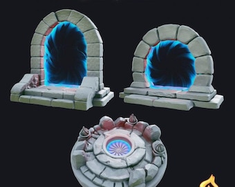 Portal Terrain | Magic Portal | Dimension Door - Tabletop Scatter Terrain | Dungeons and Dragons