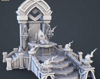 Summoning Altar - Large Terrain Set Piece | 32mm Resin Terrain for DnD/Pathfinder