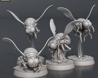 Giant Fly Set | Giant Flies | Giant Insects | Giant Bugs | Frostgrave | Fly Swarm | Pathfinder | RPG | Dungeons and Dragons | DnD 5e