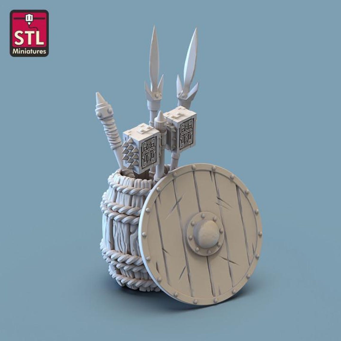Weapon Rack/weapon Stand/weapon Barrel/training Rack - Tabletop Terrain ...