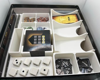Betrayal Box Insert | Betrayal at House on the Hill Box Organizer | Widow's Walk Organizer | Fits Sleeved Cards | Tabletop Organizer