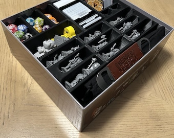 Heroes of Barcadia Retail Edition Box Insert – Fits Base Game + All Expansions | Board Game Organizer | STL Files