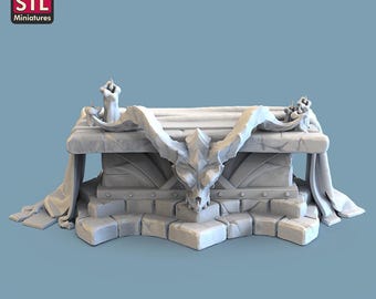 Boss Chamber | Altar | Throne | Pedestal | Spell Book | Scatter Terrain | Miniatures Terrain | Dungeons and Dragons | Pathfinder | 5e