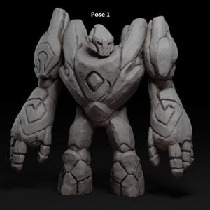 Gólem de piedra/Guardián de piedra/Elemental de tierra - Terreno de mesa / Terreno disperso / Dungeons and Dragons / Safehold / Portals of Atarien