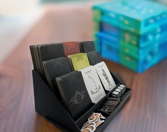 Board Game Manager - Deck Holder - Organize and Manage Your Large Scale Board Games with Multiple Decks and Tokens - Card Holder/Organizer