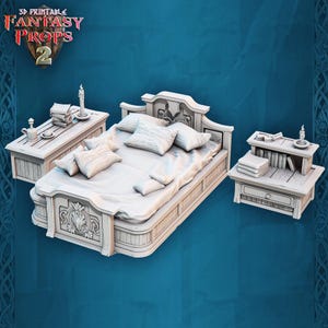 Cena de Quarto de Hóspedes em Taverna - Interior de Quarto Modular | Sistema de Taverna Boss para Jogos de Tabuleiro (32 mm) para D&D 5E