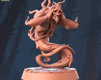 Shadow Monster | Tortured Soul | Wraith Miniature | Shade | Smoke Monster | Demon | Darkness | Dungeons and Dragons | 5E | Pathfinder | 32mm