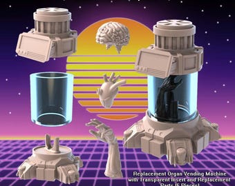 Cyberpunk Terrain Set 5 | Cyberpunk Cannon | Cyberpunk Portal | Cyberpunk Scatter Terrain | Science Fiction Terrain | Space Terrain | 32mm