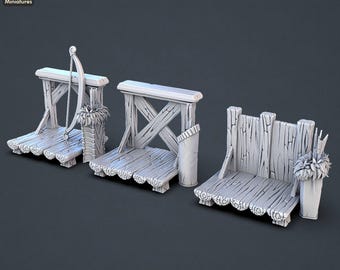 Archery Tournament Terrain Set | Dummy | Archery Target | Dungeons and Dragons | DnD 5e | RPG | 32mm