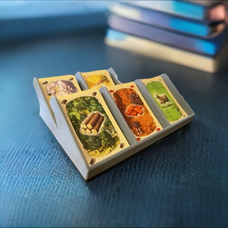 Deck Holder Card Deck Holder Board Game Organizer Board Game Card Holder Tabletop Organizer Settlers of Catan Terraforming Mars image 1