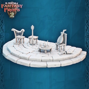 Set di miniature per taverne 2: locanda in resina da 32 mm - Terreno da tavolo D&D, D&D, Pathfinder