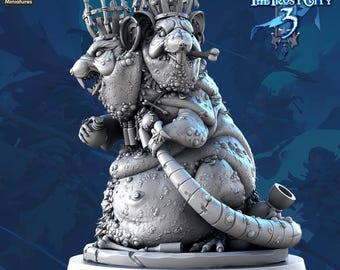 Rat Swarm Pack | DnD Miniatures | Plague Rat Miniatures | 32mm Tabletop RPG | D&D Encounter