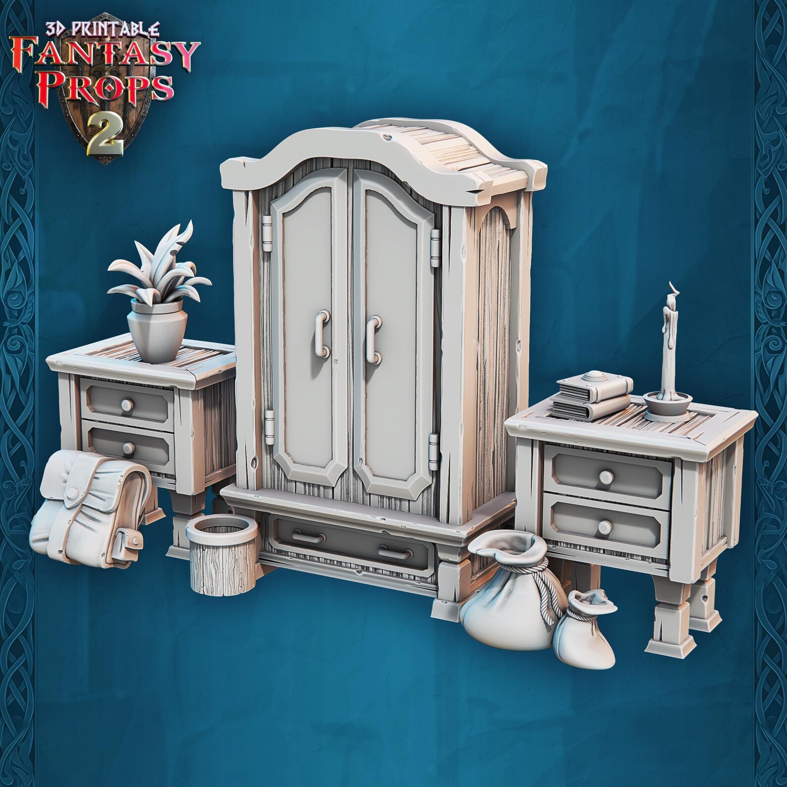 Tavern Miniature Set 3: 32mm Resin Inn Bedroom Terrain for Dnd 5E - Etsy