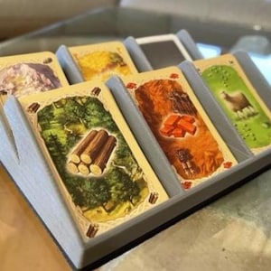 Deck Holder | Board Game Organizer| Card Holder| Tabletop Organization | Settlers of Catan | Terraforming Mars
