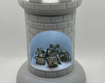 Modular Light-Up Tower Display - Convention or Tabletop Dice or Miniature Display - Dice Storage