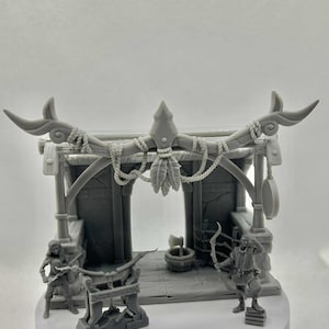 Set de miniaturas para fabricar arcos y flechas / Tienda de arquería / Fabricante de armas / Flechero / Diana de arco / Fabricante de flechas / Terreno / Mazmorras y dragones / Juego de rol