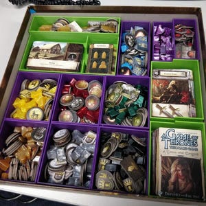 Game of Thrones Board Game Insert: Includes Expansions, GoT Box Organizer