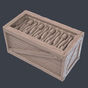 Warzone Terrain Set 3 | Battlefield Scatter Terrain | World War 2 Terrain | Bolt Action Scatter Terrain | Gun Crates | Sandbags | Anti-Tank