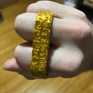 DnD Ring - Ring of Spell Storing - Cosplay Prop - Spell Ring - Dungeons and Dragons Prop - Spell Scroll