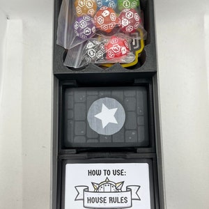 Box-Einsatz für die Heroes of Barcadia Kickstarter Edition - Heroes of Barcadia Box Organizer - HoB Brettspiel Einlage - Barcadia Box Insert