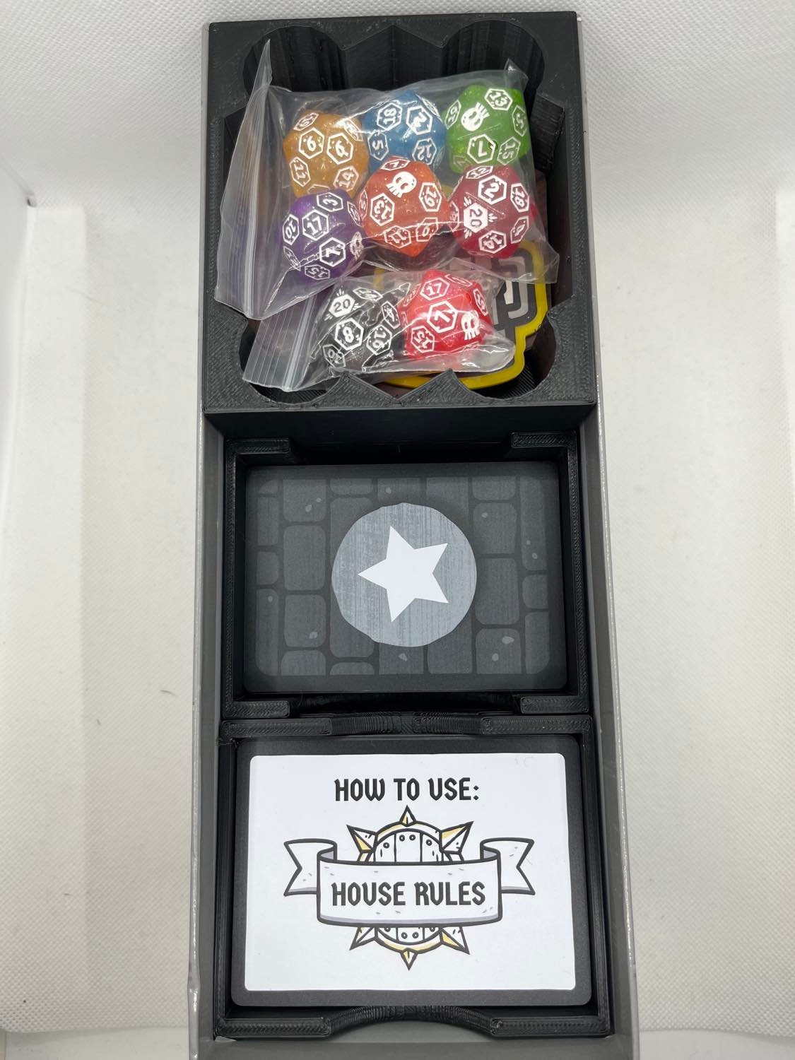 Box Insert for Heroes of Barcadia Kickstarter Edition - Heroes of Barcadia Box Organizer - HoB Board Game Insert - Barcadia Box Insert