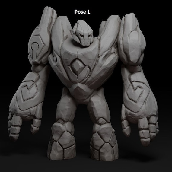 Stone Golem/stone Guardian/earth Elemental - Tabletop Terrain